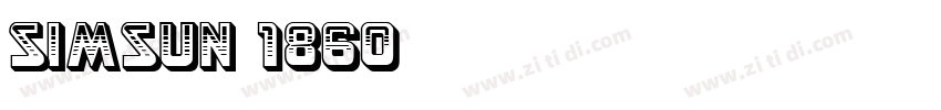 simsun 1860字体转换